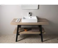 SAPHO ORINOKO umyvadlo, litý mramor, 50x42cm, bílá (4)