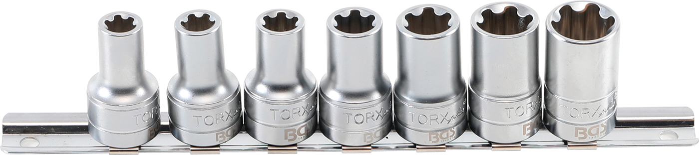 Bgs hlavice nástrčnét-profil plus (pro torx plus), 10 mm (3/8"), 10ep – 20ep, 7 dílná sada