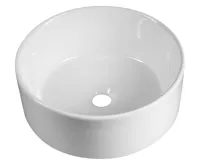 AQUALINE Keramické umyvadlo na desku, Ø 40cm, bílá