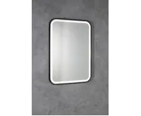 SAPHO CETIS zrcadlo s LED osvětlením 60x80cm, černá mat (4)
