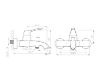 SAPHO DREAMART nástěnná vanová baterie, chrom (5)