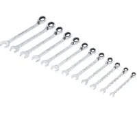 BGS Sada ráčnových očkoplochých klíčů, přepínatelných, 8 - 19 mm, 12dílná (1)