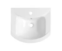 AQUALINE ZERO 45 keramické umyvadlo nábytkové 45,5x40cm, bílá (1)