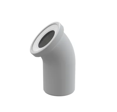 ALCAPLAST Dopojení k volně stojícímu WC, koleno 45°, DN 110, délka 90 mm, PP, bílé A90-45
