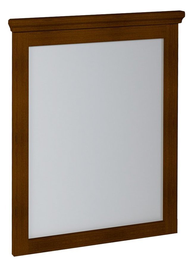SAPHO CROSS zrcadlo v dřevěném rámu 600x800mm, mahagon