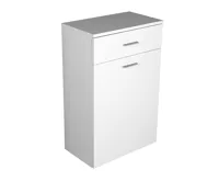 AQUALINE ZOJA/KERAMIA FRESH skříňka spodní s košem 50x78x29cm, bílá (3)