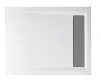 POLYSAN VARESA sprchová vanička z litého mramoru se záklopem, obdélník 110x90cm, bílá (10)