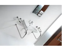 SAPHO HANDICAP opěrné madlo LEVÉ 760mm, nerez lesk (4)