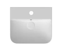 ISVEA SOTT AQUA keramické umyvadlo závěsné/na desku, 51x50cm, bílá (1)