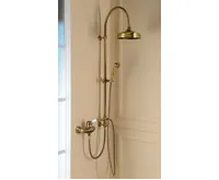 SAPHO KIRKÉ WHITE nástěnná sprchová baterie, bílá páčka, bronz (4)