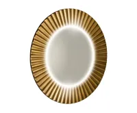 SAPHO PRIDE STRIP kulaté zrcadlo s LED osvětlením v rámu ø 75cm, bronz SAPHO PRIDE STRIP kulaté zrcadlo s LED osvětlením v rámu ø 75cm, bronz