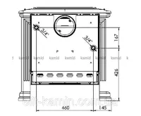 PLAMEN Litinová krbová kamna TENA TERMO (9)