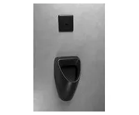 BRUCKNER SCHWARN BLACK keramický urinál, zadní přívod, zadní odpad, černá mat (1)