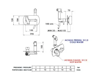 SAPHO RHAPSODY podomítková bidetová baterie se Stop sprškou, kulatá, chrom (2)