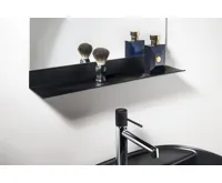 AQUALINE SECA Zrcadlo s policí 50x95cm, CU free, černá mat (5)