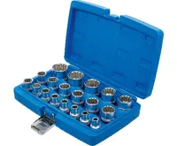 BGS Hlavice nástrčné 1/2, Gear Lock, 19 kusů (2)