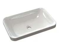 SAPHO ASTORIA umyvadlo zápustné, litý mramor, 55x37cm, bílá SAPHO ASTORIA umyvadlo zápustné, litý mramor, 55x37cm, bílá