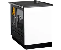 PLAMEN PLAMEN Sporák na tuhá paliva 910 GLAS -  bílý (1)