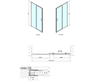 POLYSAN EASY sprchové dveře 1600mm, čiré sklo (8)