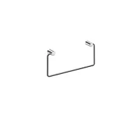 JIKA BASIC Držák ručníků 30 cm, chrom JIKA BASIC Držák ručníků 30 cm, chrom