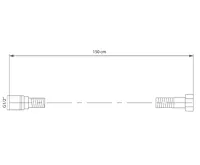 SAPHO SOFTFLEX plastová sprchová hadice, 150cm, černá mat (4)