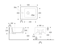 KERASAN EGO bidet závěsný 36x50cm, bílá (6)