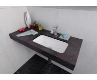 SAPHO KAMA umyvadlo zápustné, litý mramor, 50x26cm, bílá (4)