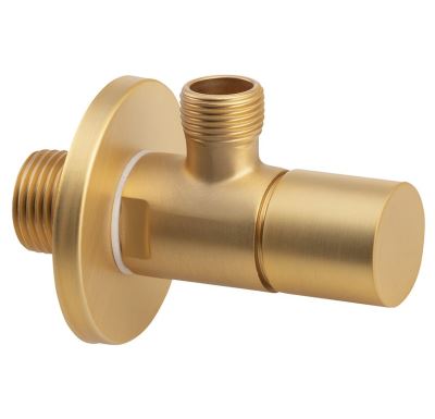 SAPHO Rohový ventil kulatý, 1/2"x3/8", zlato mat