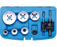 BGS Vrtáky HSS sada 8 dílů, 6 HSS korunek PROFI BGS Vrtáky HSS sada 8 dílů, 6 HSS korunek PROFI