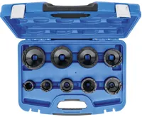 BGS Sada klíčů na matice se zářezy, vnitřní čep, KM4 - KM12,  9dílná