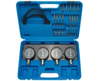 BGS Tester pro synchronizaci karburátoru, 0-14 PSI, 25 dílů