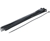 BGS Vázací pásek 7,6 x 500 mm, černý, 20 ks