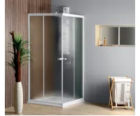 AQUALINE ALAIN čtvercová sprchová zástěna 700x700 mm, sklo Brick (3)