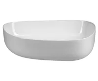 AQUALINE Keramické umyvadlo na desku, 55x42cm, bílá (3)