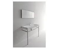 KERASAN CENTO keramické umyvadlo 120x45cm, bílá (1)