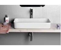 SAPHO BLADE keramické umyvadlo na desku, 65x40cm, bílá (6)