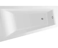 AQUALINE METUJE vana 160x100x42cm, levá, bílá AQUALINE METUJE vana 160x100x42cm, levá, bílá