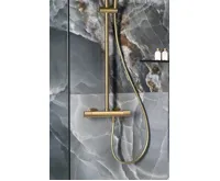 SAPHO Sprchový sloup s termostatickou baterií, zlato mat (3)