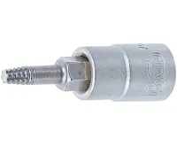 BGS Nástrčná hlavice pro povolení poškozených šroubů | vnitřní čtyřhran 6,3 mm (1/4&quot;) | pro de