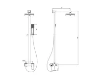 SAPHO GINKO sprchový sloup s pákovou baterií, chrom (7)