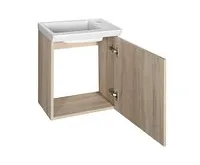 AQUALINE ZOJA/KERAMIA FRESH umyvadlová skříňka 44x50x25,3cm, dub platin (1)