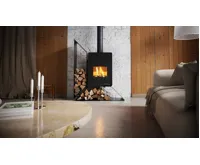 HS Flamingo Krbová kamna FLAMINGO DELUXE ® KAMPA levá, černá (14)