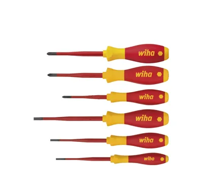 Wiha Sada šroubováků SoftFinish electric slimFix 3,5 x 100; 4,0 x 100; 5,5 x 125; PH1 x 80; PH2 x 100; SL/PZ2 x 100