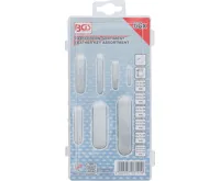 BGS Pera těsná 3x3x20 mm - 12x8x40 mm, sortiment 60 dílů (2)