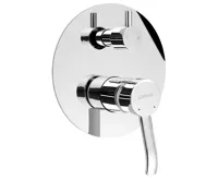 SAPHO LUKA podomítková sprchová baterie, 2 výstupy, otočný přepínač, chrom