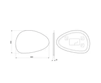 SAPHO STEN zrcadlo s LED podsvícením 80x55cm (7)