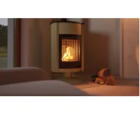 HS Flamingo Krbová kamna MASTERFLAMME ® Grande II, olivová (25)