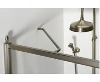 GELCO ANTIQUE sprchové dveře otočné, 800mm, pravé, ČIRÉ sklo, bronz (11)