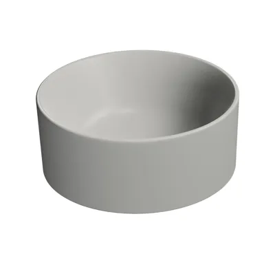 GSI KUBE X keramické umývátko na desku, průměr 32cm, cenere mat