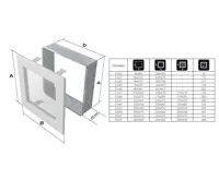 HS Flamingo Krbová mřížka 22x22 BASIC staré stříbro s žaluzií (3)